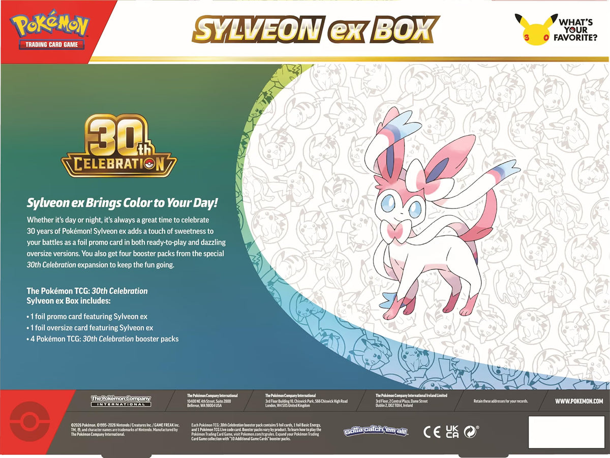 Pokémon TCG: 30th Celebration Pokémon ex Box