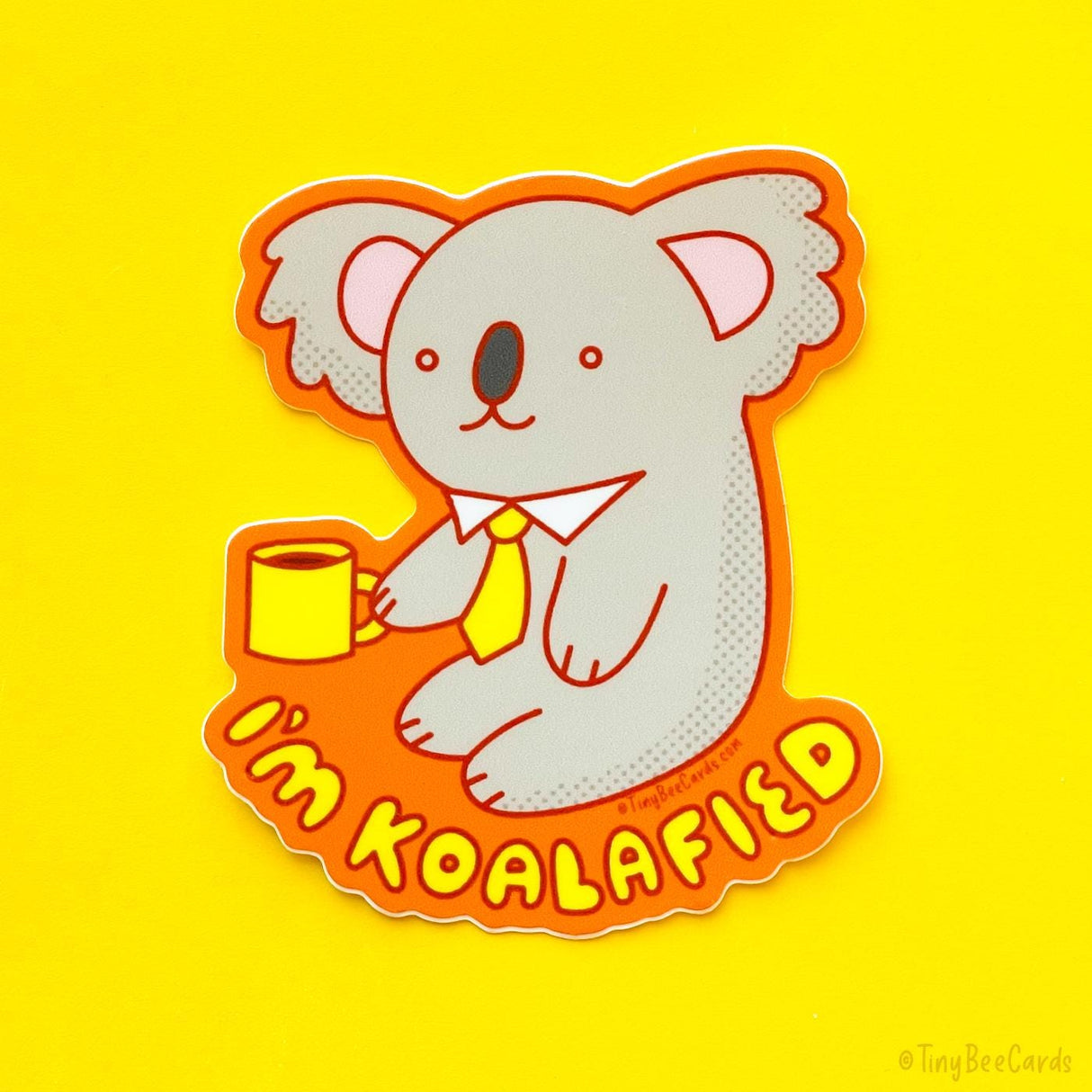 Business Koala Vinyl Sticker "I'm Koalafied"