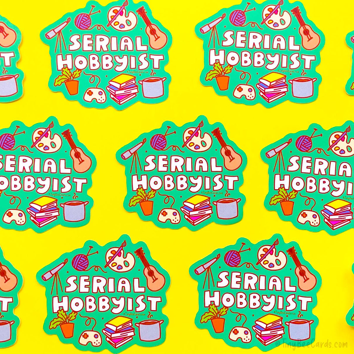 Serial Hobbyist Vinyl Sticker