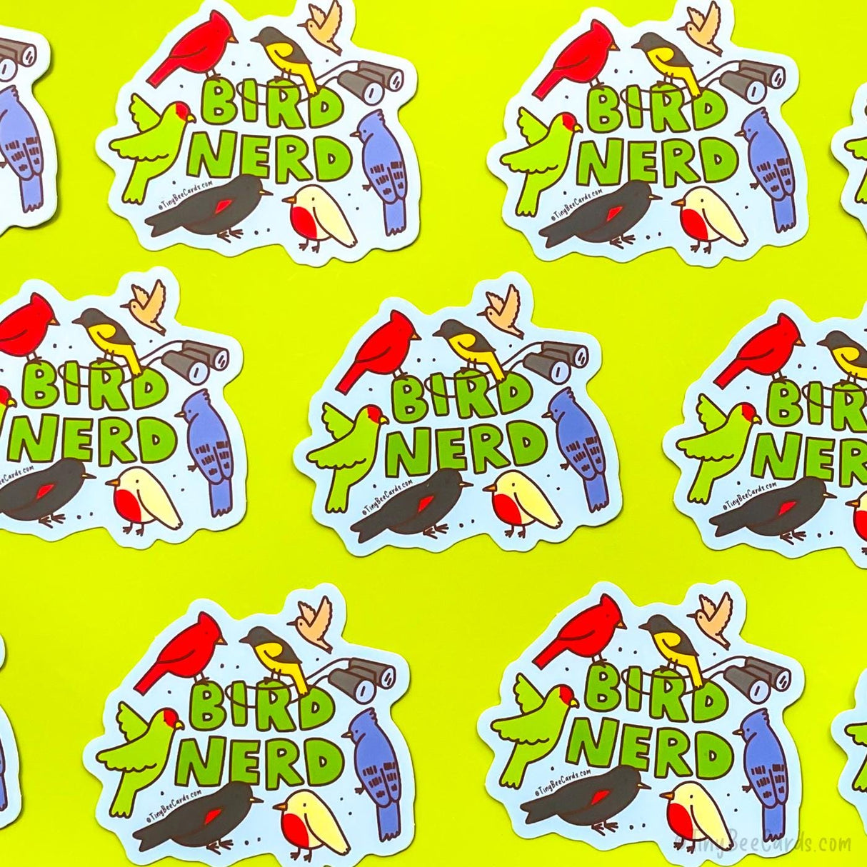 Bird Nerd Bird Watcher Vinyl Sticker