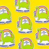 Nessie Cryptid Vinyl Sticker "Pursuit of Happy-Ness"