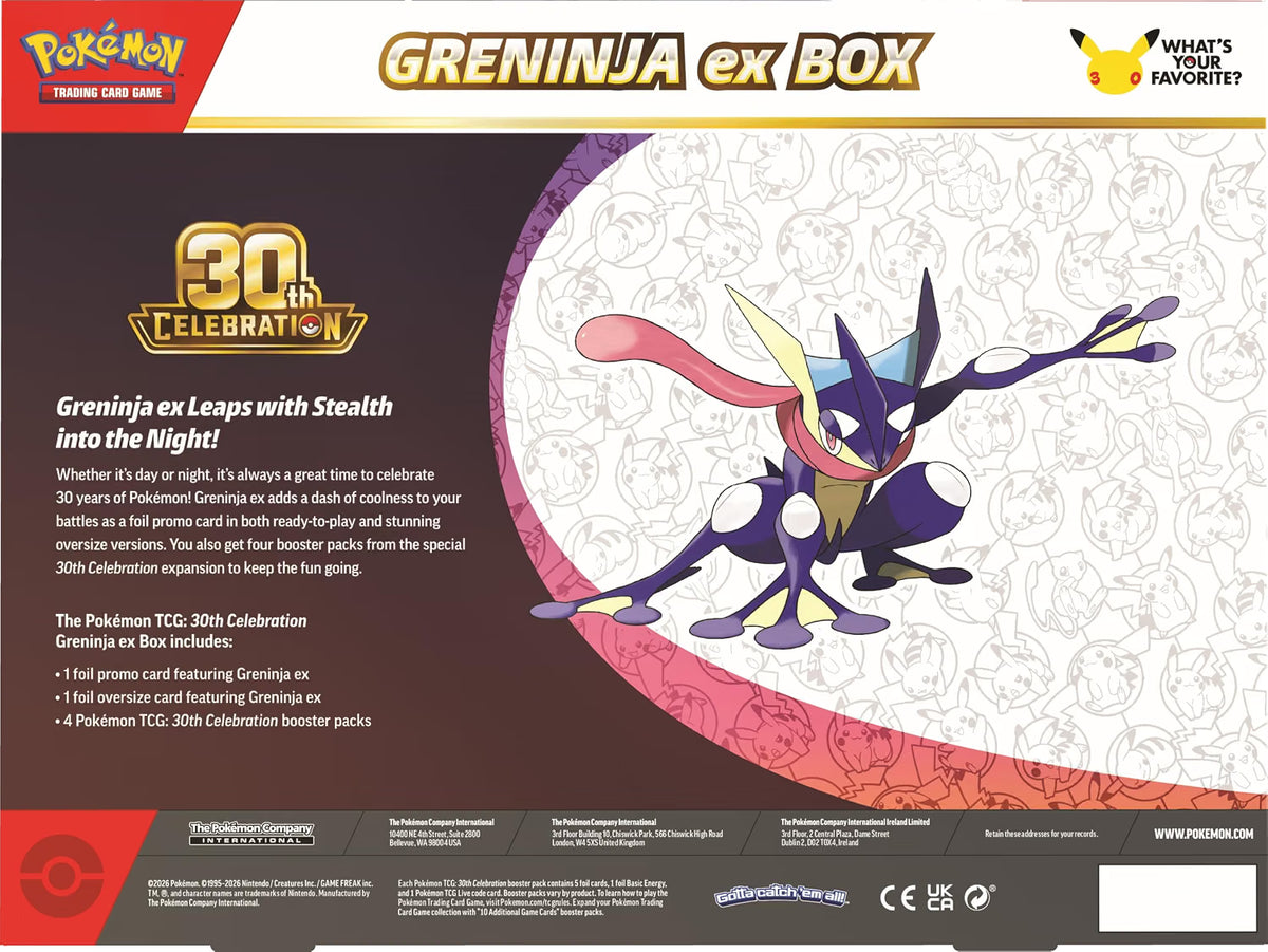 Pokémon TCG: 30th Celebration Pokémon ex Box