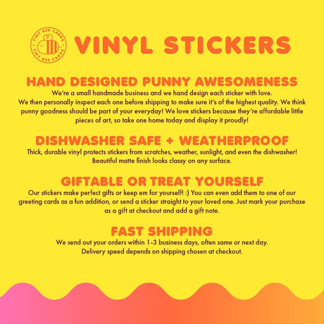 Dilly Dallyer Lamb Vinyl Sticker