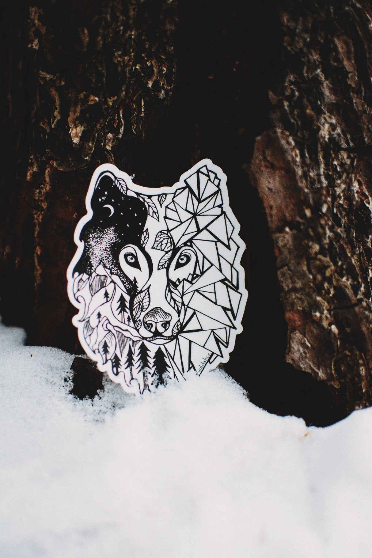 Wolf Prism Sticker 4 " sticker