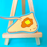 Pancake Stingray Vinyl Sticker