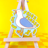 Seagull and French Fries Vinyl Sticker