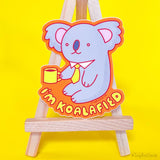 Business Koala Vinyl Sticker "I'm Koalafied"
