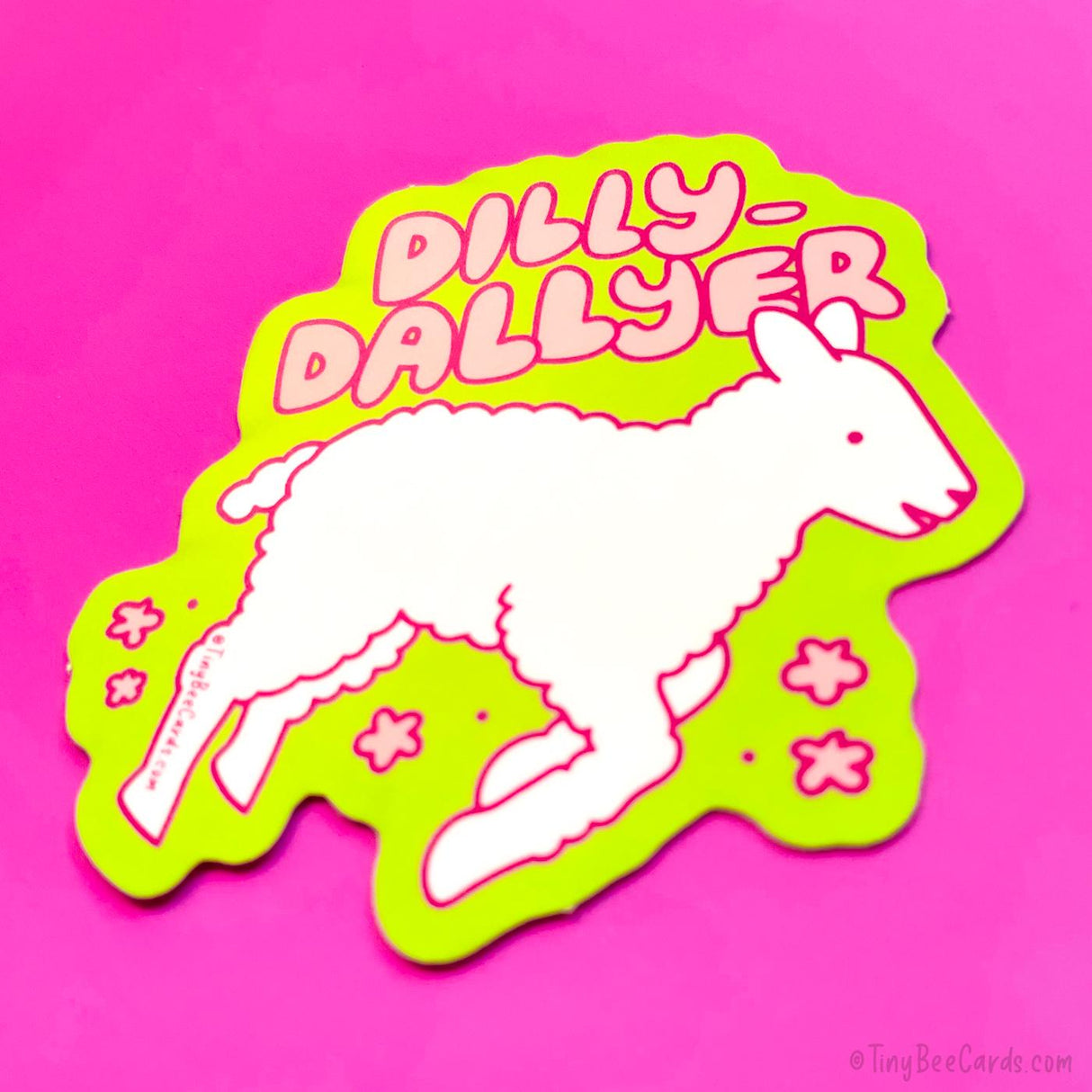 Dilly Dallyer Lamb Vinyl Sticker