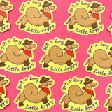Cowboy Dachshund Vinyl Sticker "Get A Long Little Doggy"