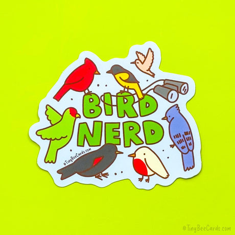 Bird Nerd Bird Watcher Vinyl Sticker