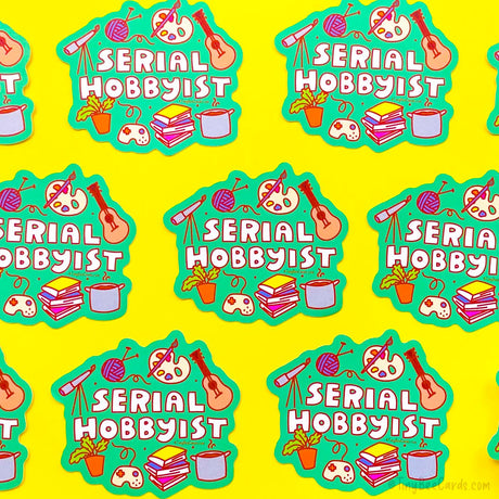 Serial Hobbyist Vinyl Sticker
