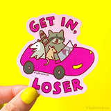 Get in Loser Trash Animals Vinyl Sticker