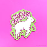 Dilly Dallyer Lamb Vinyl Sticker